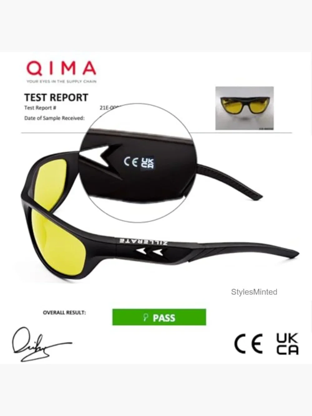 Night Vision Driving Glasses - Anti Glare HD Polarized Yellow Tinted Sunglasses